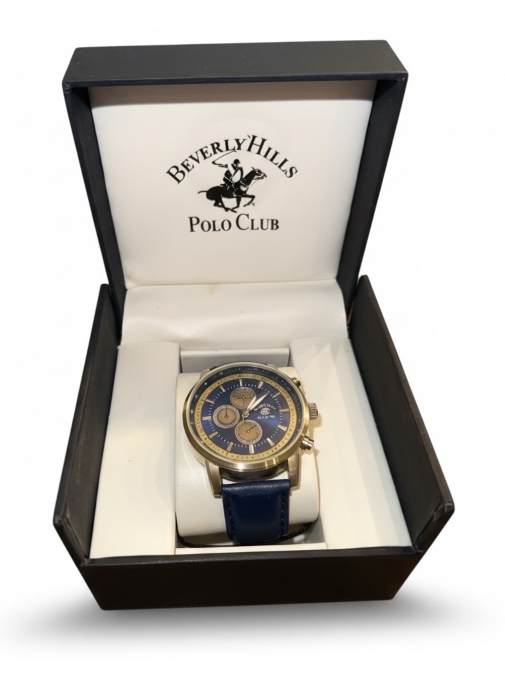 Beverly Hills Polo Club Navy and Gold Men's Watch